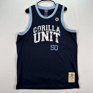 Vintage G Unit 50 Cent Tank Top Mens 2XL Gorilla Unit Blue Y2K Hip Hop Rap